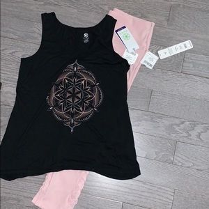 NWT workout/lounge wear set, top/S bottom/M.